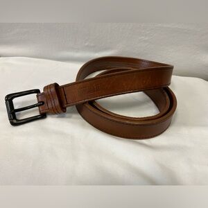 Duluth Trading Co Cognac Full-Grain Leather Belt Men’s 44 USA Made‎ Workwear